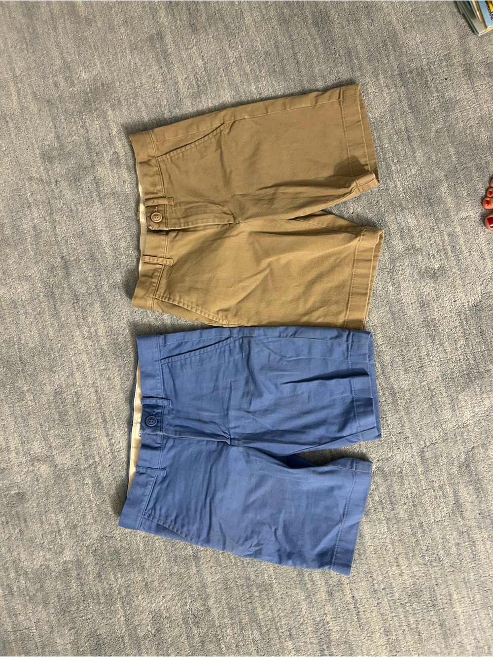 J. Crew Factory Boys' Shorts in Blue and Tan